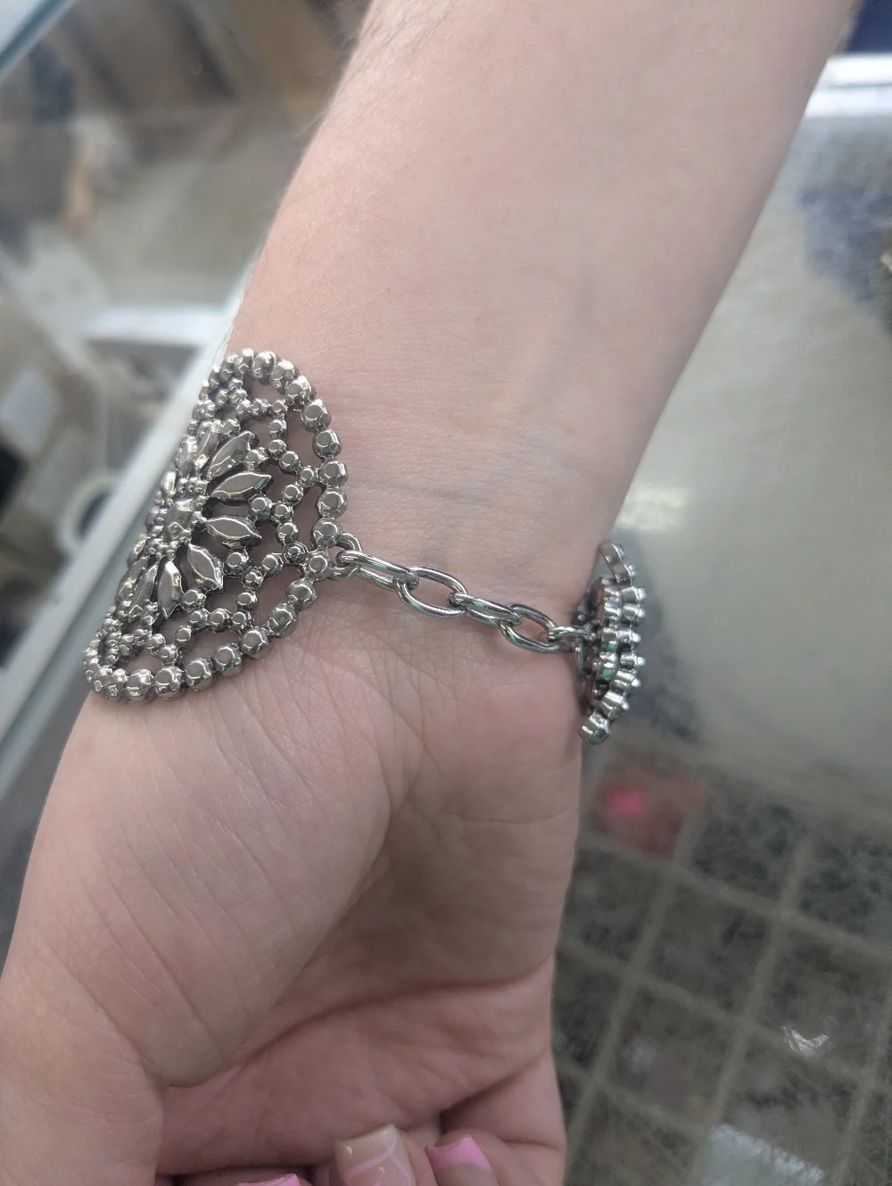 Filigree Cuff Bracelet - Statement Jewelry